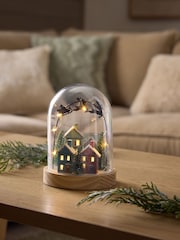 Multi Light Up House Scene Christmas Ornament - Image 1 of 3