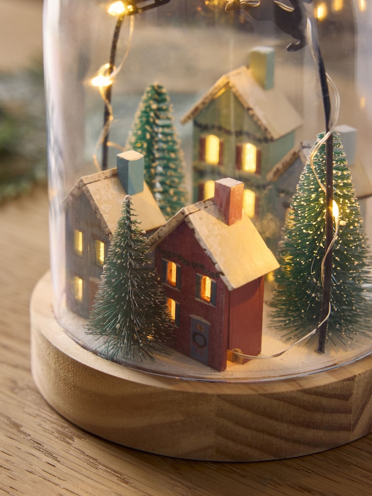 Multi Light Up House Scene Christmas Ornament - Image 3 of 3