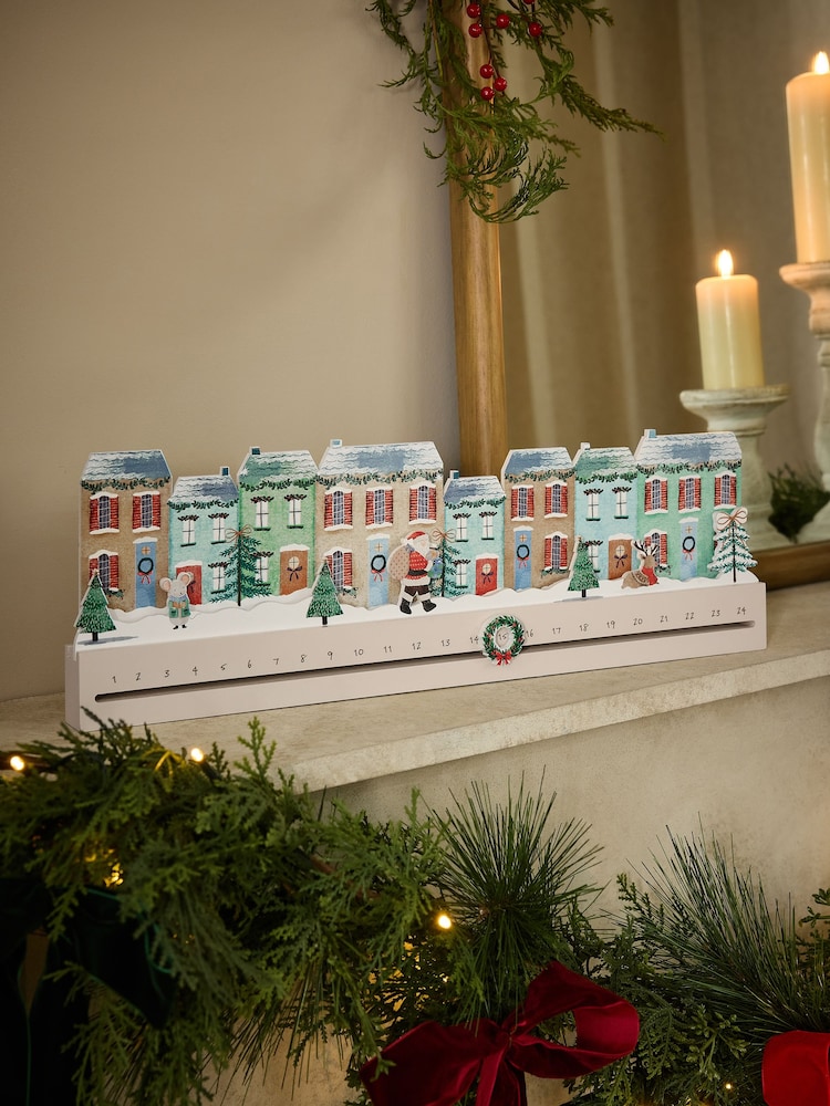 Multi Countdown to Christmas House Scene - Image 1 of 3 Multi Countdown to Christmas House Scene - Image 1 of 3