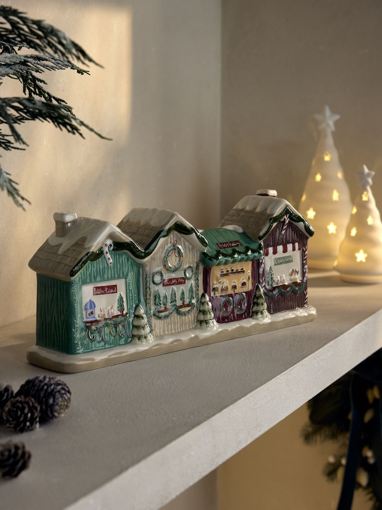 Multi Christmas Scene House Ornament - Image 1 of 3 Multi Christmas Scene House Ornament - Image 1 of 3