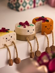 Set of 3 Natural Cheese Christmas Ornaments - Image 2 of 3