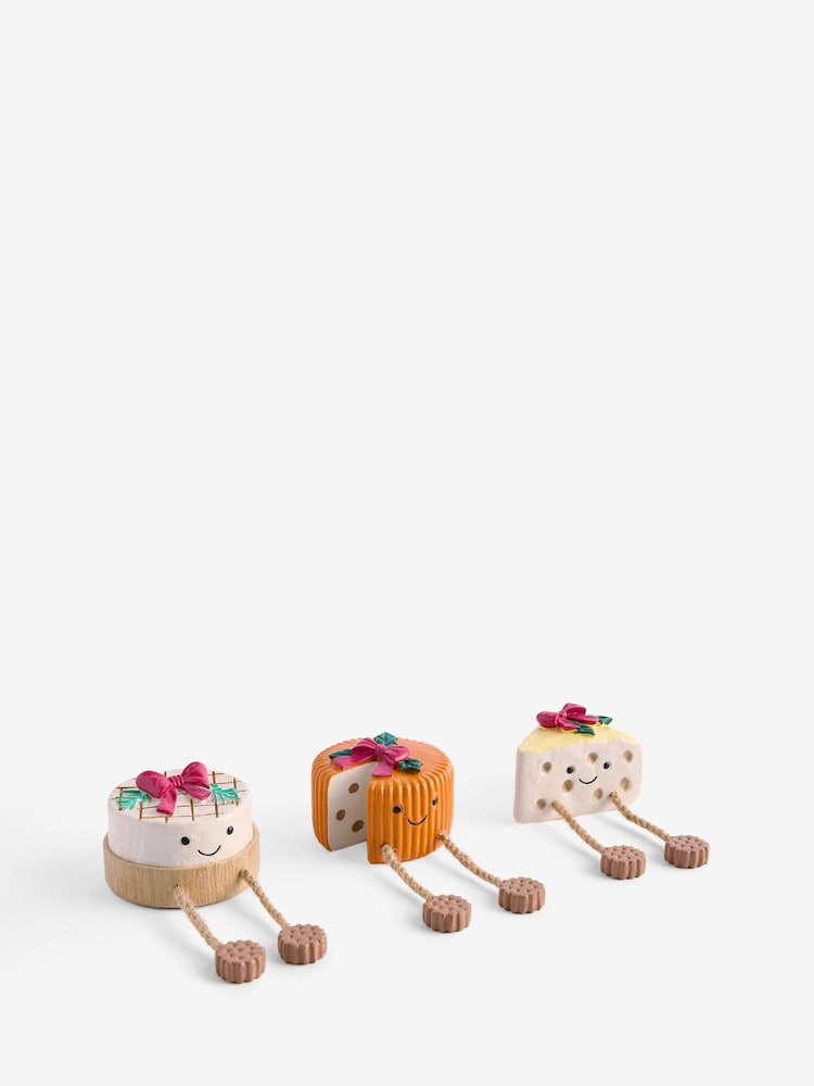 Set of 3 Natural Cheese Christmas Ornaments - Image 3 of 3