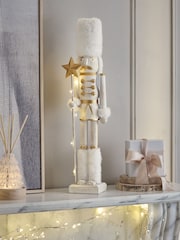 White Wooden Nutcracker Christmas Ornament - Image 4 of 8