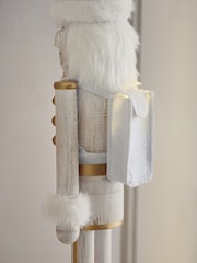 White Wooden Nutcracker Christmas Ornament - Image 6 of 8