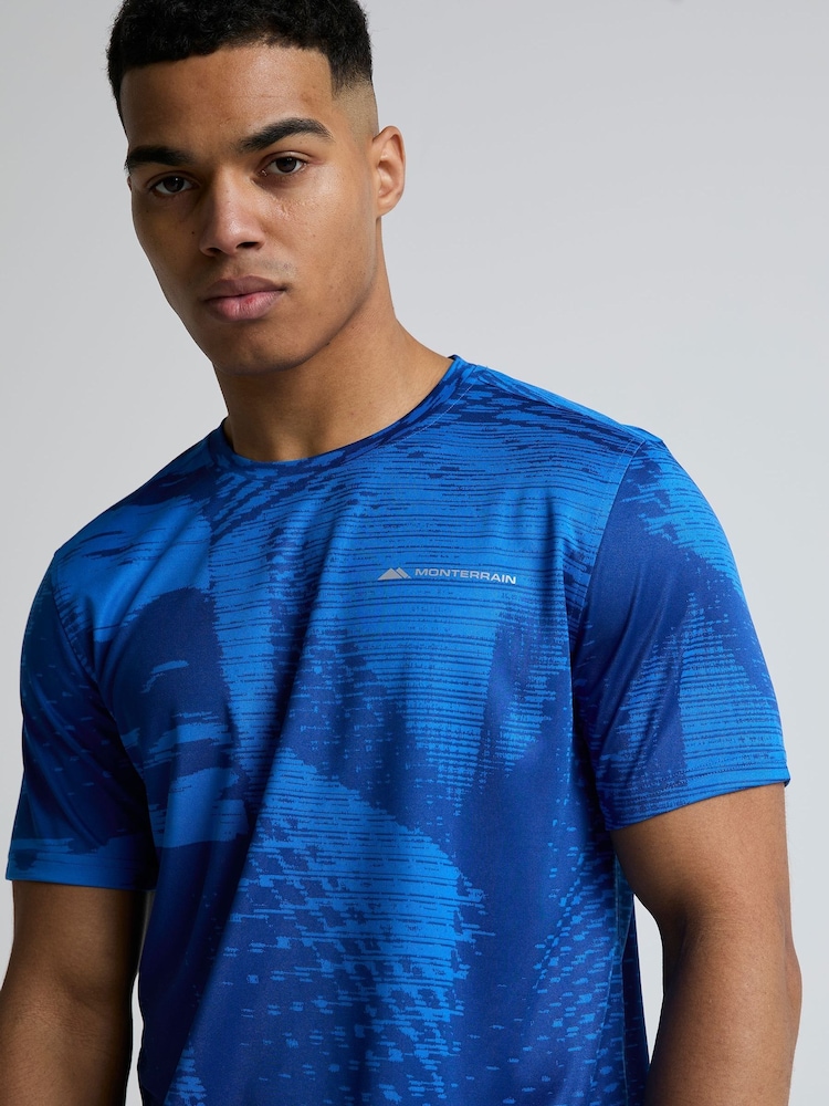 Monterrain Blue Divide Jacquard T-Shirt - Image 2 of 5