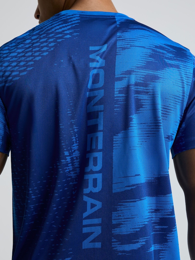 Monterrain Blue Divide Jacquard T-Shirt - Image 5 of 5