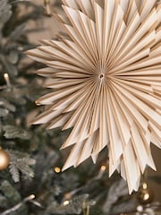 Set of 3 White Starburst Paper Hanging Decorations - Image 4 of 5
