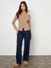 Threadbare Black Crew Neck Compact Knitted Cardigans 2 Pack - Image 10 of 13