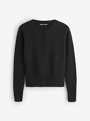 Threadbare Black Crew Neck Compact Knitted Cardigans 2 Pack - Image 12 of 13