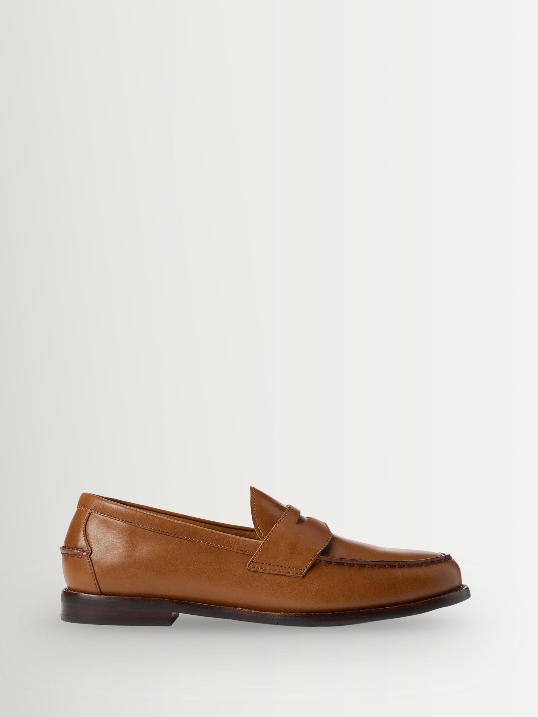 Buy Polo Ralph Lauren Tan Brown Alston Leather Penny Loafers from