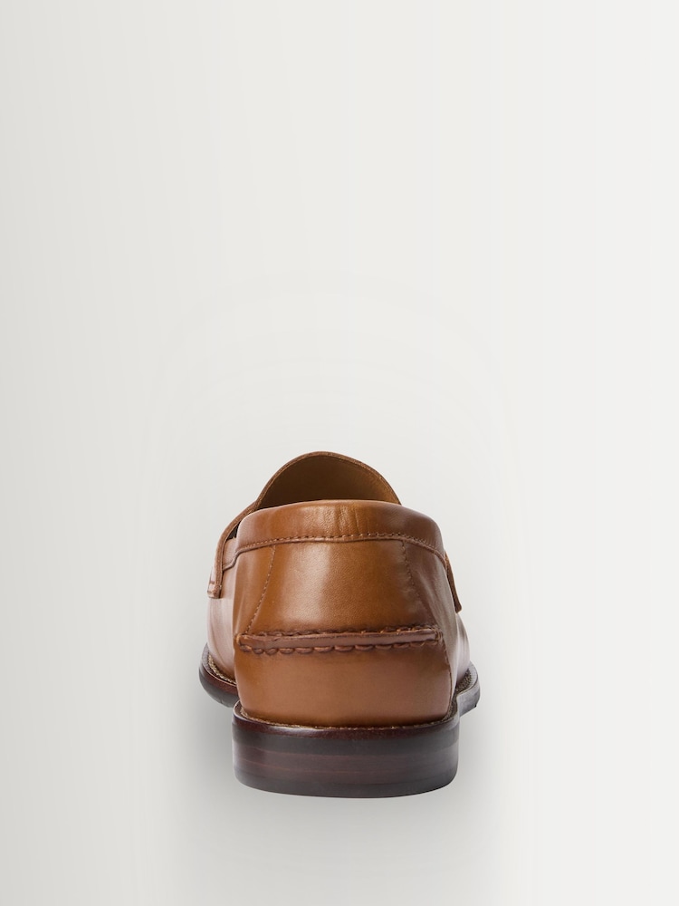 Polo by Ralph Lauren Tan Leather Penny Loafers s-l400.jpg main image 3