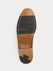 Polo Ralph Lauren Tan Brown Alston Leather Penny Loafers - Image 5 of 5