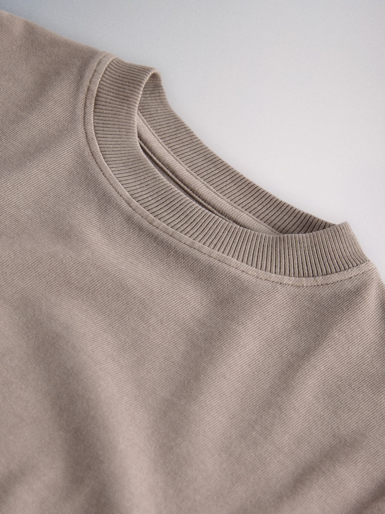 The Set 3 Pack Short Sleeve Washed T-Shirts Brown/Pink - Image 6 of 6