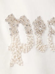 AllSaints White Peace Pippa Hoodie - Image 9 of 9