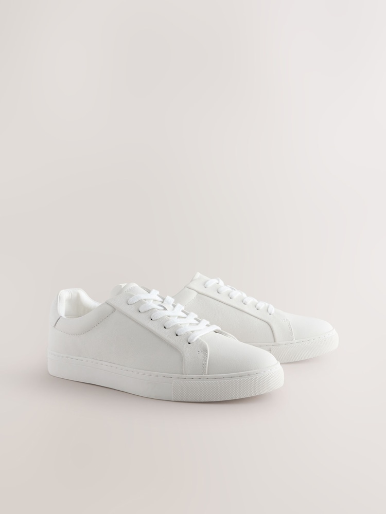 White Smart Casual Longline Trainers - Image 1 of 7 White Smart Casual Longline Trainers - Image 1 of 7