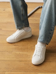 White Smart Casual Longline Trainers - Image 3 of 7