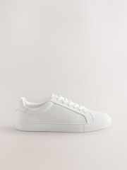 White Smart Casual Longline Trainers - Image 4 of 7