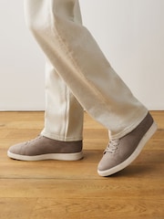 Grey Smart Casual Suede Longline Trainers - Image 2 of 7