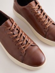 Tan Brown Smart Casual Longline Trainers - Image 5 of 7