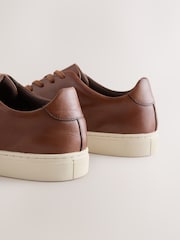 Tan Brown Smart Casual Longline Trainers - Image 6 of 7