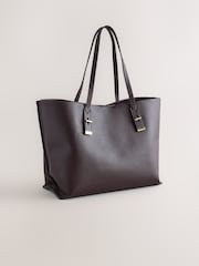 Berry Red Structured Tote Bag - Image 1 of 5