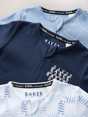 أزرق - حزمة من 3 ملابس نوم من Baker by Ted Baker - صورة 5 من 9