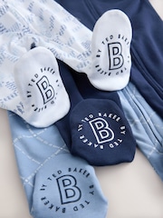 أزرق - حزمة من 3 ملابس نوم من Baker by Ted Baker - صورة 8 من 9