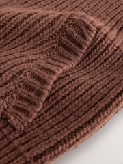 Brown Knitted Zip Up Sleeveless Gilet With Pockets - Image 7 of 7