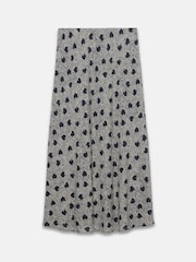 Mint Velvet Blue Heart Print Midi Skirt - Image 6 of 7