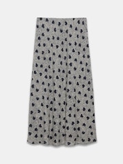 Mint Velvet Blue Heart Print Midi Skirt - Image 7 of 7