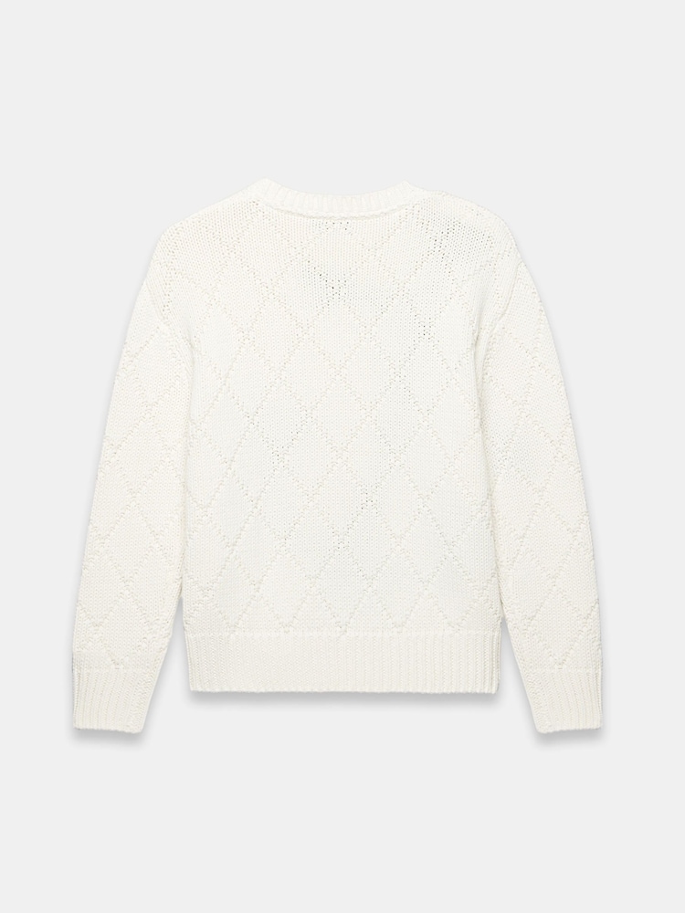 Mint Velvet White Cotton Blend Anchor Jumper - Image 8 of 8 Mint Velvet White Cotton Blend Anchor Jumper - Image 8 of 8