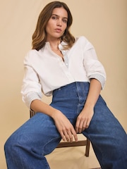 Cămașă din bumbac Mint Velvet Bluze tip bustieră - Imaginea 2 din 7