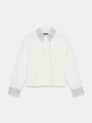 Cămașă din bumbac Mint Velvet Bluze tip bustieră - Imaginea 6 din 7