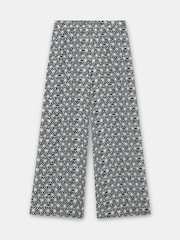 Mint Velvet Blue Geo Print Wide Trousers - Image 9 of 9