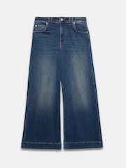 Mint Velvet Blue Ultimate Wide Jeans - Image 7 of 8