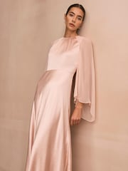 Rosa - Mint Velvet Sateng Maxikjole - Bilde 3 av 8