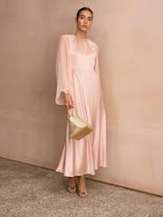 Rosa - Mint Velvet Sateng Maxikjole - Bilde 5 av 8