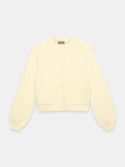 Mint Velvet Yellow Wool Blend Pocket Detail Cardigan - Image 6 of 7