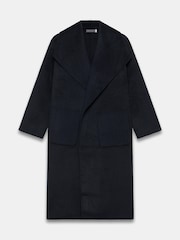 Mint Velvet Blue Hand Finished Double Breasted Coat - Image 7 of 8