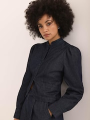 Mint Velvet ז'קט ג'ינס עם שרוול ארוך - תמונה 6 מתוך 8