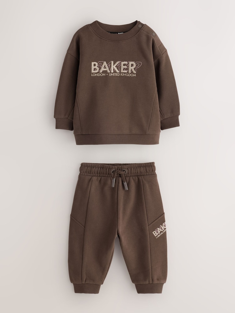 Komplet Smeđi Dukserica i donjeg dela trenerke Baker by Ted Baker Set - Slika 1 od 6