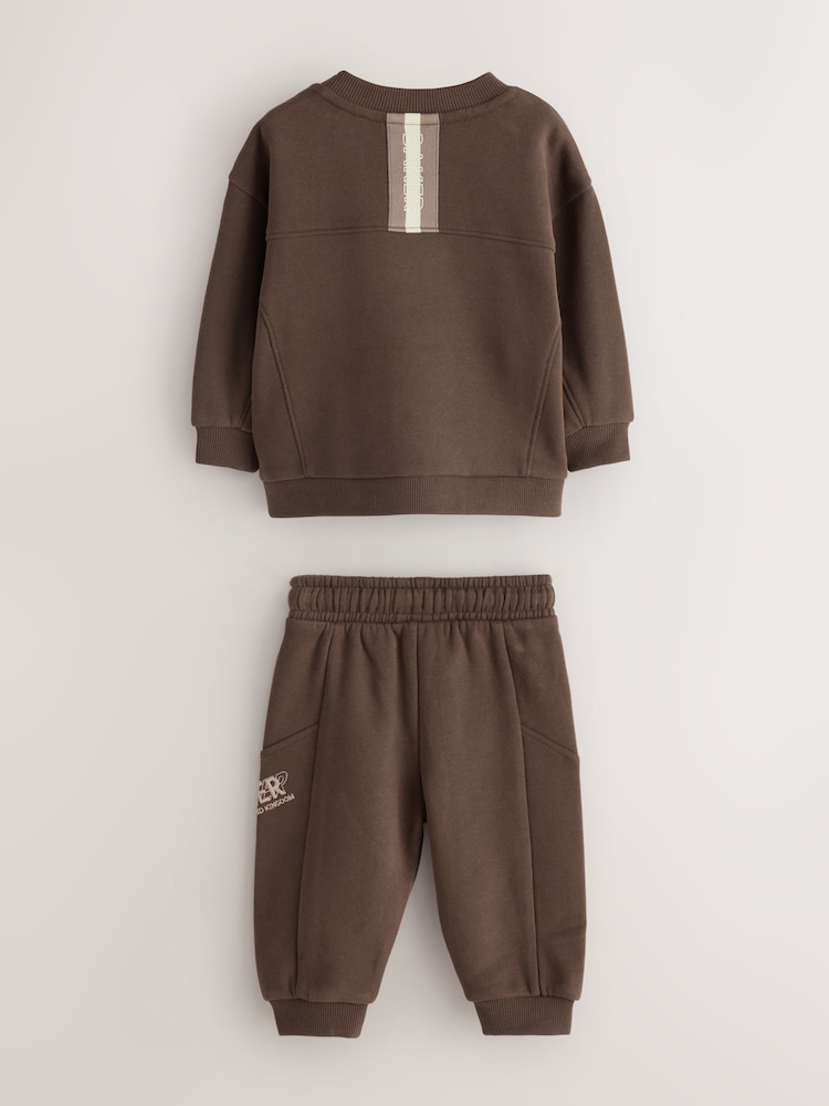 Komplet Smeđi Dukserica i donjeg dela trenerke Baker by Ted Baker Set - Slika 2 od 6