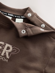 Komplet Smeđi Dukserica i donjeg dela trenerke Baker by Ted Baker Set - Slika 5 od 6