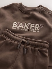 Komplet Smeđi Dukserica i donjeg dela trenerke Baker by Ted Baker Set - Slika 6 od 6
