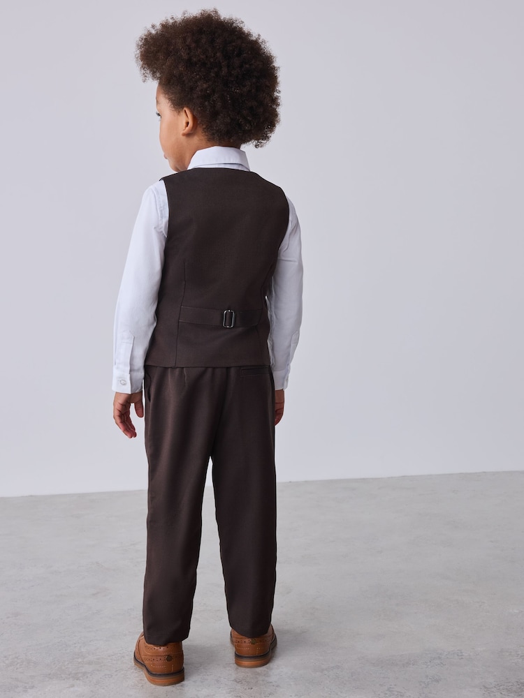 Maro/albastru - Set vestă, cămașă și pantaloni Baker by Ted Baker - Imaginea 2 din 7 Maro/albastru - Set vestă, cămașă și pantaloni Baker by Ted Baker - Imaginea 2 din 7