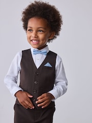 Maro/albastru - Set vestă, cămașă și pantaloni Baker by Ted Baker - Imaginea 3 din 7