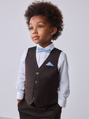 Maro/albastru - Set vestă, cămașă și pantaloni Baker by Ted Baker - Imaginea 4 din 7