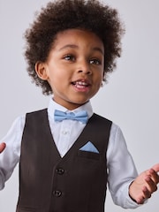 Maro/albastru - Set vestă, cămașă și pantaloni Baker by Ted Baker - Imaginea 5 din 7