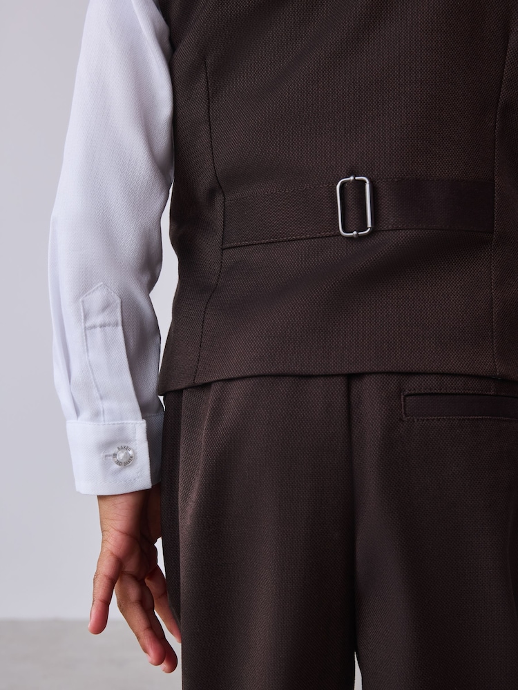 Maro/albastru - Set vestă, cămașă și pantaloni Baker by Ted Baker - Imaginea 7 din 7 Maro/albastru - Set vestă, cămașă și pantaloni Baker by Ted Baker - Imaginea 7 din 7