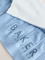 Baker by Ted Baker Blue Knitted Blanket - Image 2 of 4